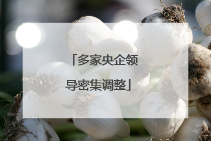 多家央企领导密集调整