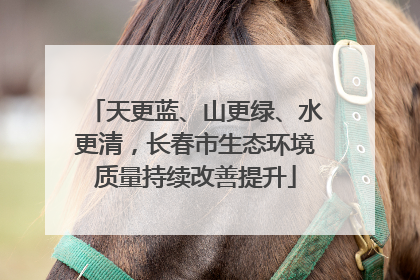 天更蓝、山更绿、水更清，长春市生态环境质量持续改善提升