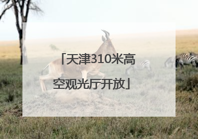 天津310米高空观光厅开放