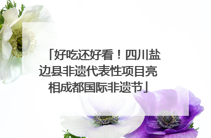 好吃还好看！四川盐边县非遗代表性项目亮相成都国际非遗节
