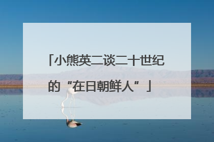小熊英二谈二十世纪的“在日朝鲜人”
