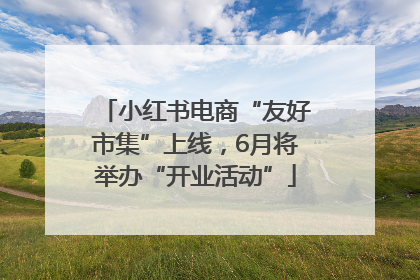 小红书电商“友好市集”上线，6月将举办“开业活动”