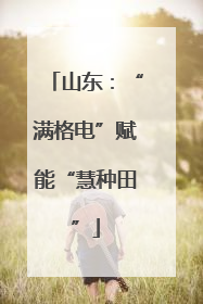 山东：“满格电”赋能“慧种田”