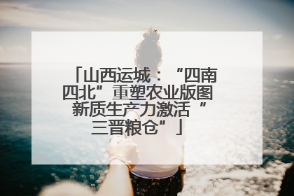 山西运城：“四南四北”重塑农业版图 新质生产力激活“三晋粮仓”
