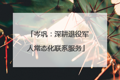 岑巩：深耕退役军人常态化联系服务