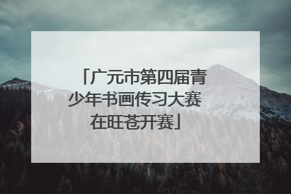 广元市第四届青少年书画传习大赛在旺苍开赛