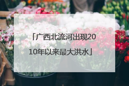 广西北流河出现2010年以来最大洪水