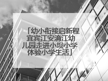 幼小衔接启新程 宜宾江安淯江幼儿园走进小坝小学体验小学生活