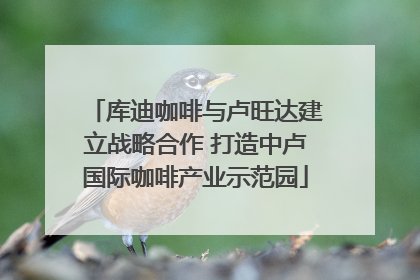 库迪咖啡与卢旺达建立战略合作 打造中卢国际咖啡产业示范园