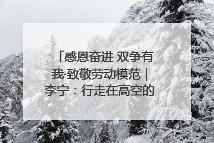感恩奋进 双争有我·致敬劳动模范｜李宁：行走在高空的“电网卫士”