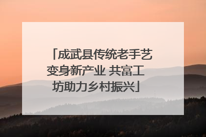 成武县传统老手艺变身新产业 共富工坊助力乡村振兴