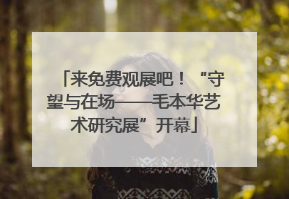 来免费观展吧！“守望与在场——毛本华艺术研究展”开幕