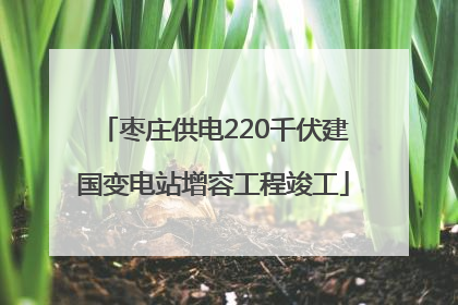 枣庄供电220千伏建国变电站增容工程竣工