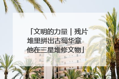 文明的力量｜残片堆里拼出古蜀华章 他在三星堆修文物