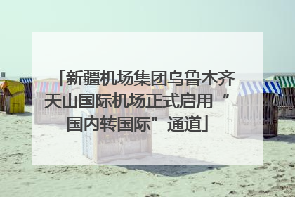新疆机场集团乌鲁木齐天山国际机场正式启用“国内转国际”通道