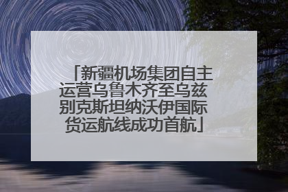 新疆机场集团自主运营乌鲁木齐至乌兹别克斯坦纳沃伊国际货运航线成功首航