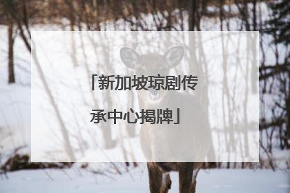 新加坡琼剧传承中心揭牌