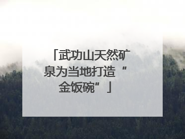 武功山天然矿泉为当地打造“金饭碗”