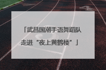 武昌国潮手语舞蹈队走进“夜上黄鹤楼”