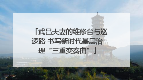 武昌夫妻的维修台与巡逻路 书写新时代基层治理“三重变奏曲”