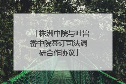 株洲中院与吐鲁番中院签订司法调研合作协议