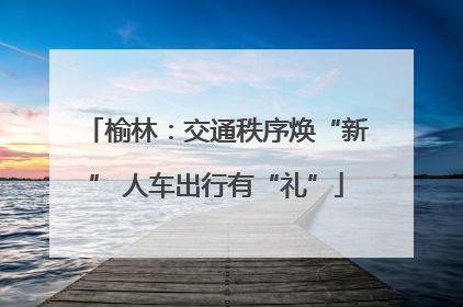 榆林：交通秩序焕“新” 人车出行有“礼”