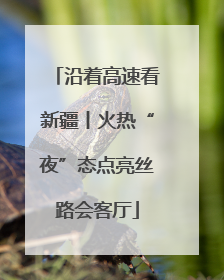 沿着高速看新疆丨火热“夜”态点亮丝路会客厅