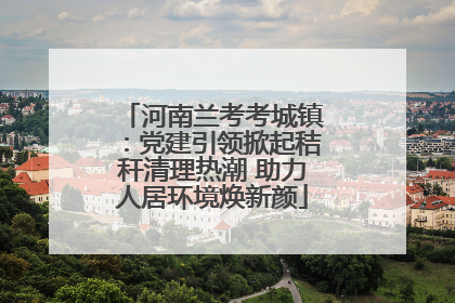 河南兰考考城镇：党建引领掀起秸秆清理热潮 助力人居环境焕新颜