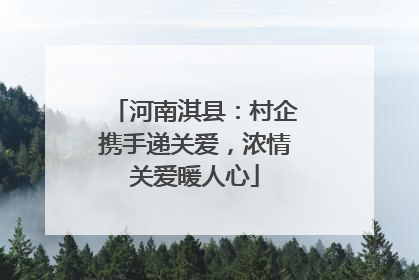 河南淇县：村企携手递关爱，浓情关爱暖人心