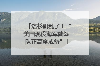 洛杉矶乱了！“美国现役海军陆战队正高度戒备”
