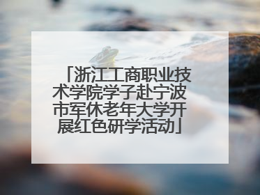 浙江工商职业技术学院学子赴宁波市军休老年大学开展红色研学活动