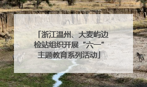 浙江温州、大麦屿边检站组织开展“六一”主题教育系列活动