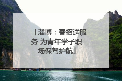 淄博：春招送服务 为青年学子职场保驾护航