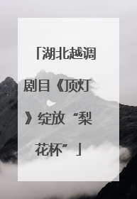湖北越调剧目《顶灯》绽放“梨花杯”