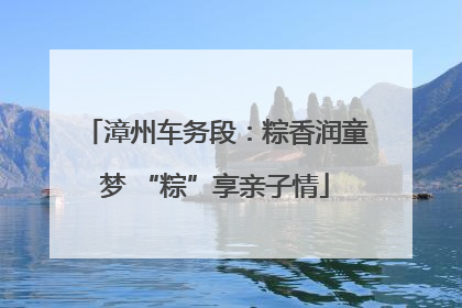 漳州车务段：粽香润童梦 “粽”享亲子情
