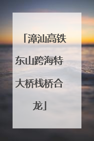 漳汕高铁东山跨海特大桥栈桥合龙