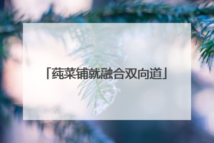 莼菜铺就融合双向道