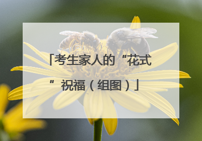 考生家人的“花式”祝福（组图）