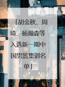 胡金秋、周琦、杨瀚森等入选新一期中国男篮集训名单
