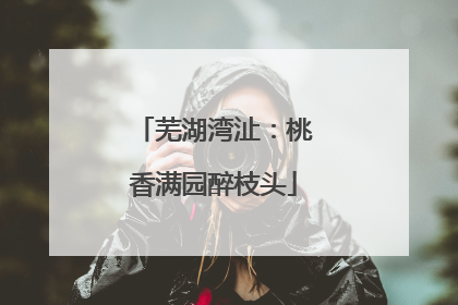 芜湖湾沚：桃香满园醉枝头
