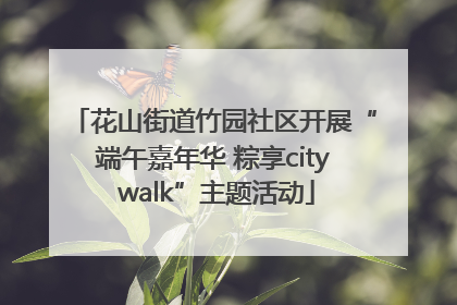 花山街道竹园社区开展“端午嘉年华 粽享city walk”主题活动