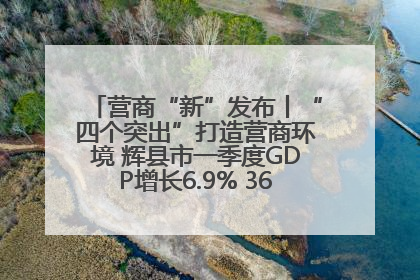 营商“新”发布丨“四个突出”打造营商环境 辉县市一季度GDP增长6.9% 36个重点项目落地