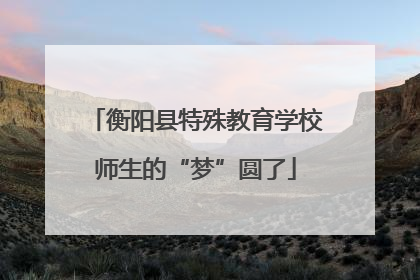 衡阳县特殊教育学校师生的“梦”圆了