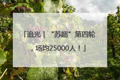 追光｜“苏超”第四轮，场均25000人！