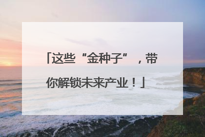 这些“金种子”，带你解锁未来产业！