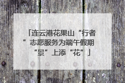 连云港花果山“行者”志愿服务为端午假期“景”上添“花”