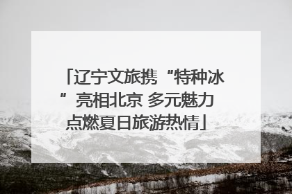 辽宁文旅携“特种冰”亮相北京 多元魅力点燃夏日旅游热情