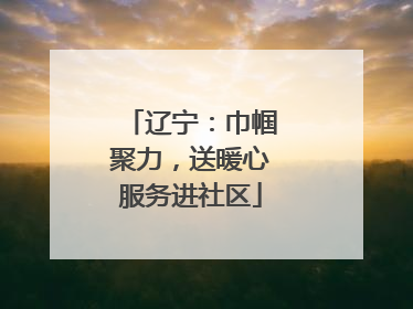 辽宁：巾帼聚力，送暖心服务进社区