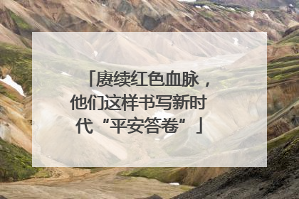 赓续红色血脉，他们这样书写新时代“平安答卷”