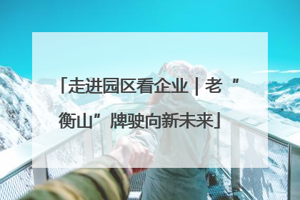 走进园区看企业｜老“衡山”牌驶向新未来